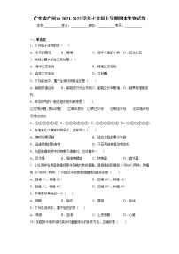 广东省广州市2021-2022学年七年级上学期期末生物试题（word版 含答案）