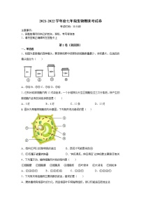 河北省衡水市武邑县第二中学2021-2022学年七年级上学期生物期末考试卷（word版 含答案）