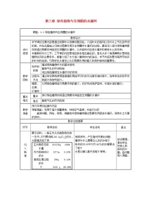 人教版 (新课标)七年级上册第三单元 生物圈中的绿色植物第三章 绿色植物与生物圈的水循环教案设计