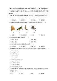 2021-2022学年湖南省永州市道县八年级（上）期末生物试卷    解析版
