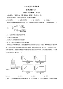 精品解析：2021年山东省滨州市滨城区中考二模生物试题（B）(解析版+原卷版)