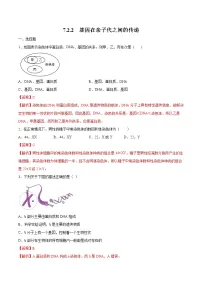 2020-2021学年第二节 基因在亲子代间的传递练习