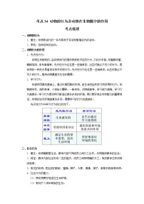 考点34 动物的行为及动物在生物圈中的作用（解析版）-2022年生物中考一轮过关讲练（人教版）