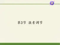 初中生物北师大版七年级下册第3节 激素调节备课课件ppt