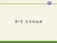 2020-2021学年第1节 生命的起源备课课件ppt