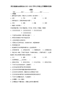 河北省唐山市遵化市2021-2022学年七年级上学期期中生物试题(word版含答案)