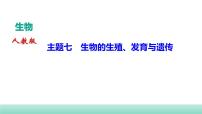 2022年中考生物二轮复习考点讲练主题七生物的生殖、发育与遗传课件（福建专用）