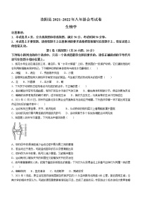 2022年河南省洛阳市汝阳县中考一模生物试题(word版含答案)