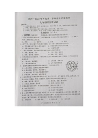 江苏省盐城市大丰区2021-2022学年七年级下学期期中生物试题（含答案）