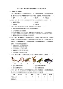 2022年广西中考生物二轮专题练7-生物多样性（有答案）