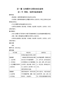 初中生物人教版 (新课标)七年级上册第一节 藻类、苔藓和蕨类植物教案及反思