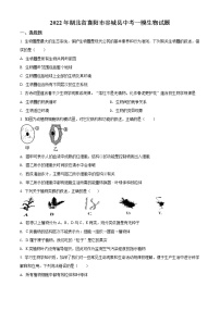 2022年湖北省襄阳市谷城县中考一模生物卷及答案（文字版）