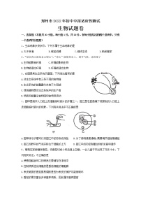 2022年河南省郑州市初中中招适应性测试（二模）生物试题(word版含答案)