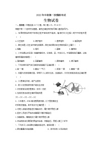 2022年河南省商丘市夏邑县中招第一次模拟考试生物试题(word版含答案)