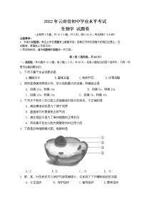 2022年云南省中考生物真题(word版含答案)