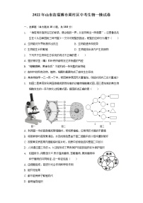 2022年山东省淄博市周村区中考生物一模试卷 (word版含答案)