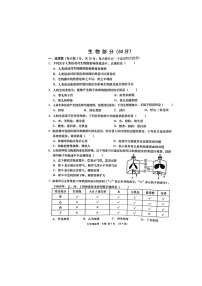 湖北省孝感市云梦县2021-2022学年七年级下学期期末限时练生物试卷（无答案）