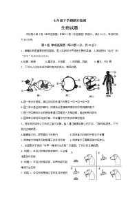 山东省泰安市新泰市（五四制）2021-2022学年七年级下学期期末考试生物试题