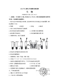 广东省梅州市五华县2021-2022学年七年级下学期期末考试生物试卷(word版含答案)