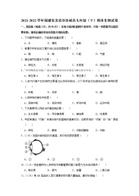 福建省龙岩市连城县2021-2022学年七年级下学期期末生物试卷(word版含答案)