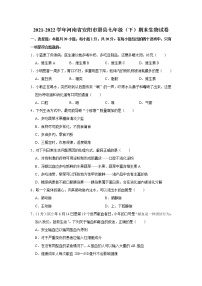 河南省安阳市滑县2021-2022学年七年级下学期期末生物试卷(word版含答案)