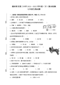 内蒙古呼伦贝尔市满洲里市第三中学2021-2022学年七年级下学期期末考试生物试题(word版含答案)