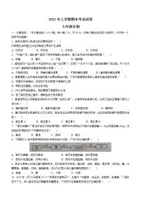 湖南省邵阳市武冈市2021-2022学年七年级下学期期末生物试题(word版含答案)