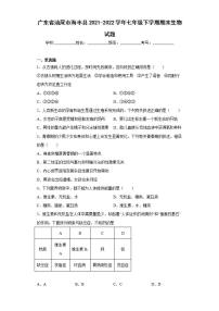 广东省汕尾市海丰县2021-2022学年七年级下学期期末生物试题(word版含答案)