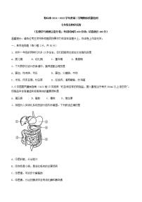 辽宁省鞍山市2021-2022学年七年级下学期期末生物试题(word版含答案)