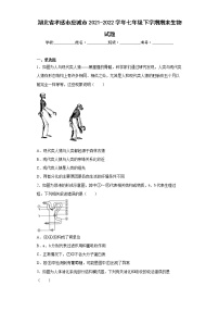 湖北省孝感市应城市2021-2022学年七年级下学期期末生物试题(word版含答案)