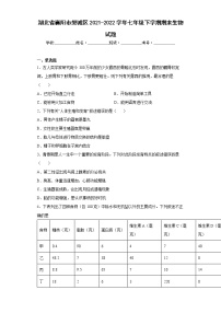 湖北省襄阳市樊城区2021-2022学年七年级下学期期末生物试题(word版含答案)