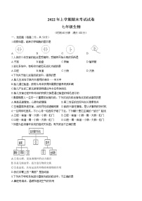 湖南省常德市澧县2021-2022学年七年级下学期期末生物试题(word版含答案)