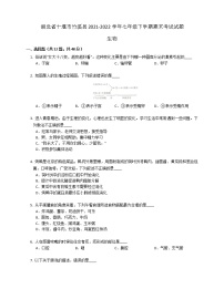 湖北省十堰市竹溪县2021-2022学年七年级下学期期末考试生物试题(word版含答案)