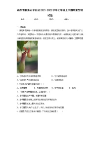 山东省临沂市平邑县2021-2022学年七年级上学期期末生物试题(含答案)