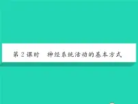 北师大版第1节 神经系统与神经调节习题课件ppt