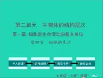 生物人教版 (新课标)第二单元 生物体的结构层次第一章 细胞是生命活动的基本单位第四节 细胞的生活教学ppt课件