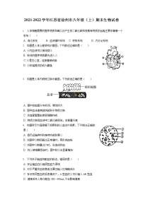 2021-2022学年江苏省徐州市八年级（上）期末生物试卷（含答案解析）