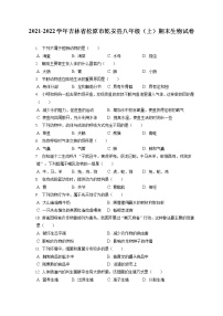 2021-2022学年吉林省松原市乾安县八年级（上）期末生物试卷（含答案解析）