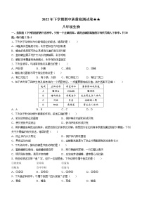 湖南省娄底市涟源市2022-2023学年八年级上学期期中生物试题(含答案)