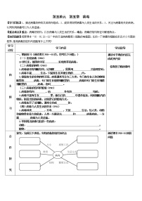 初中生物第五章  病毒导学案及答案