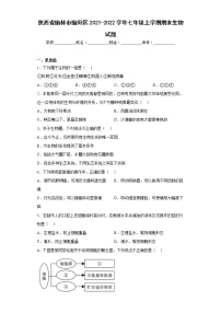 陕西省榆林市榆阳区2021-2022学年七年级上学期期末生物试题(含答案)