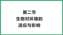 初中生物济南版八年级下册第六单元 生物与环境第一章 生物与环境的相互作用第二节 生物对环境的适应与影响背景图ppt课件