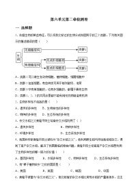 生物八年级上册第六单元 生物的多样性及其保护第二章 认识生物的多样性达标测试