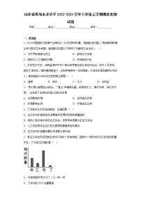 山东省青岛市北中学2022-2023学年七年级上学期期末生物试题(含答案)