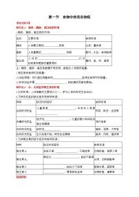 人教版 (新课标)七年级下册第一节 食物中的营养物质课堂检测