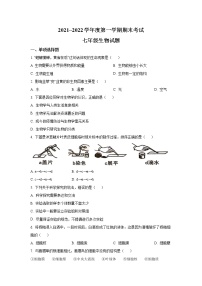 江苏省盐城市东台市2021-2022学年七年级上学期期末考试生物试卷