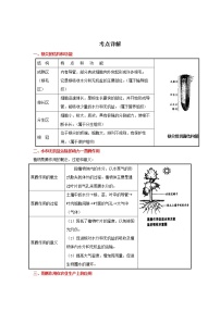 备战2023生物新中考二轮复习重难突破（河北专用）重难点04 植物体的水和无机盐的运输