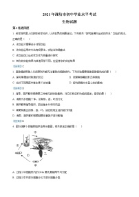 初中生物中考复习 2021年山东省潍坊市中考生物试题