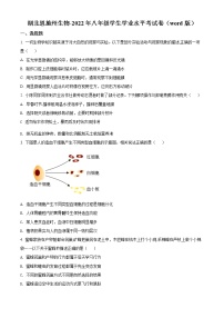 初中生物中考复习 精品解析：2022年湖北省恩施州中考生物真题（原卷版）