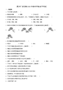 初中生物中考复习 精品解析：四川省广安市2020年中考生物试题（原卷版）